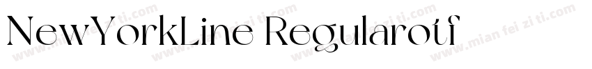 NewYorkLine Regularotf字体转换